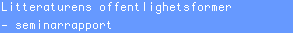 Litteraturens offentlighetsformer