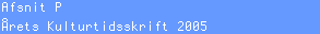 Afsnit P
